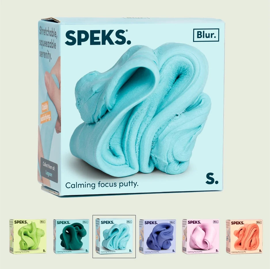 Speks Blur Calming Focus Putty – Lagoon | Sensory Fidget Putty for Focus & Stress Relief