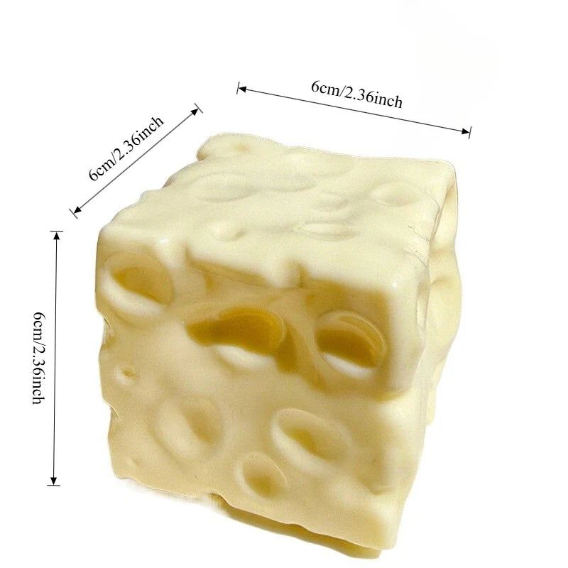 Taba Squishy Cheese Cube – Shapeable Stress Ball for Kids & Adults