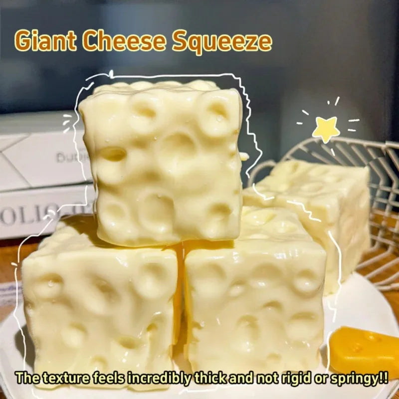 Taba Squishy Cheese Cube – Shapeable Stress Ball for Kids & Adults