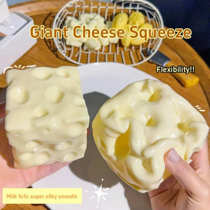 Taba Squishy Cheese Cube – Shapeable Stress Ball for Kids & Adults